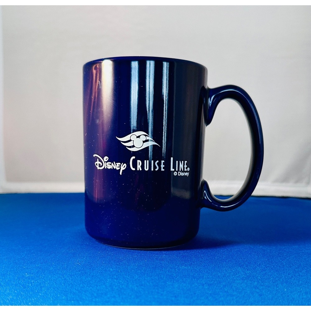 DCL Disney Cruise Line Disneyana souvenir promo ad ceramic coffee mug cup